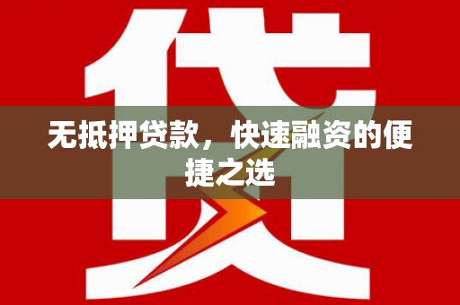 抚远无抵押贷款，快速融资的便捷之选
