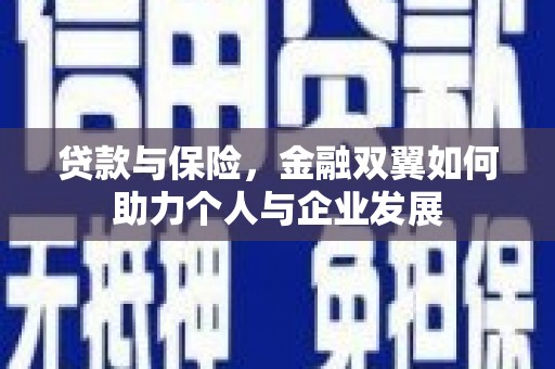 思南贷款与保险，金融双翼如何助力个人与企业发展