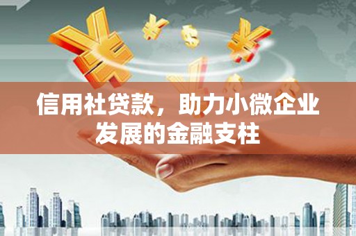 青神信用社贷款，助力小微企业发展的金融支柱