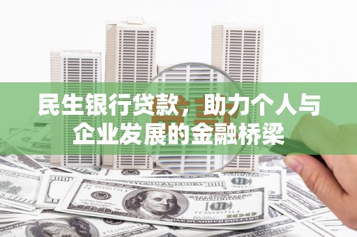 温州民生银行贷款，助力个人与企业发展的金融桥梁