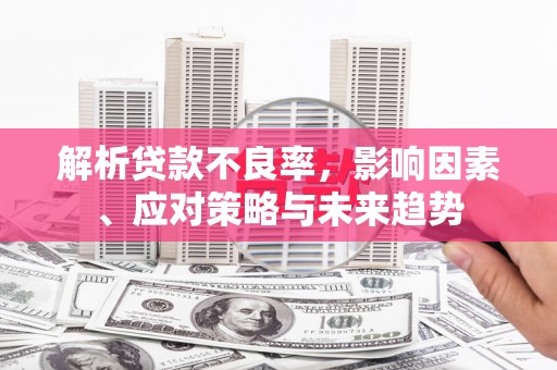 梧州解析贷款不良率，影响因素、应对策略与未来趋势