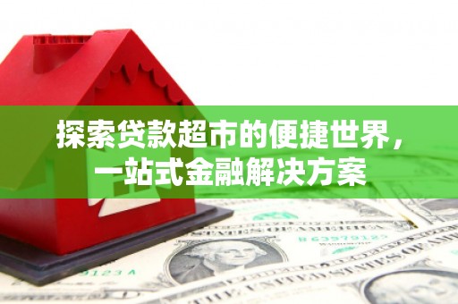 海端探索贷款超市的便捷世界，一站式金融解决方案