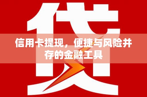 盐山信用卡提现，便捷与风险并存的金融工具