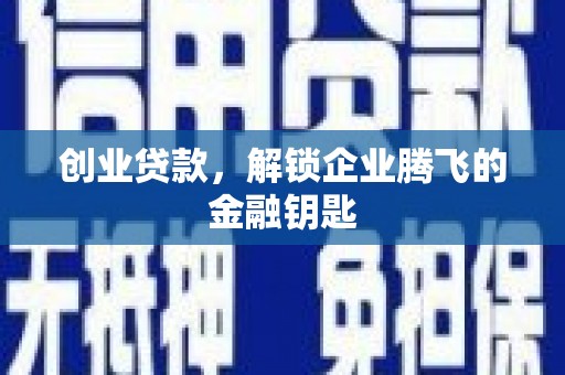 项城创业贷款，解锁企业腾飞的金融钥匙