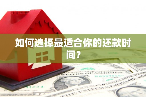 阳山如何选择最适合你的还款时间？